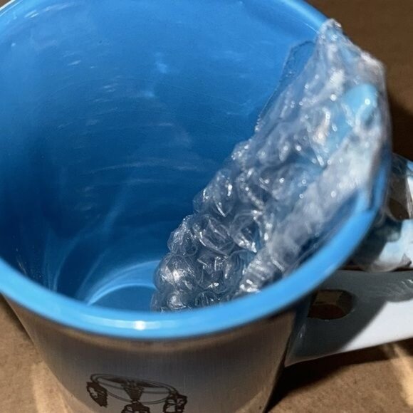 Ceramic Dreamcatcher Mug With Blue Gradient & Spoon Set - Picture 2 of 8